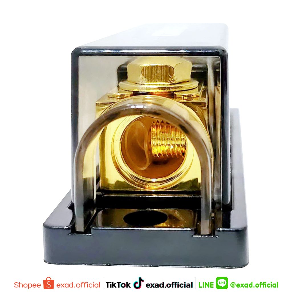 fuse-holders-exad-ex-100-กระบอกฟิวส์ก้ามปู-100a-เข้า-1-ออก-1-ตลับฟิวส์-กล่องฟิวส์-ฟิวส์รถยนต์-ฟิวส์เครื่องเสียง