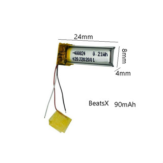 3.8V 0.21wh 90MAh Lipo แบตเตอรี่ทดแทน 400824 แบตเตอรี่หูฟัง