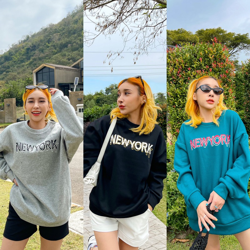 ny-sweater-มิ้น-ดำ-เทา