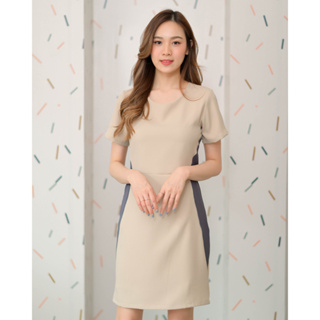 CRAYONBRAND - ชุดเดรส รุ่น Twotone side dress