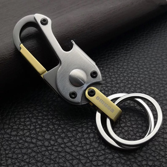 พวงกุญแจ-สแตนเลส-พร้อมที่เปิดขวด-ที่ห้อยกุญแจ-เครื่องประดับ-พวงกุญแจ