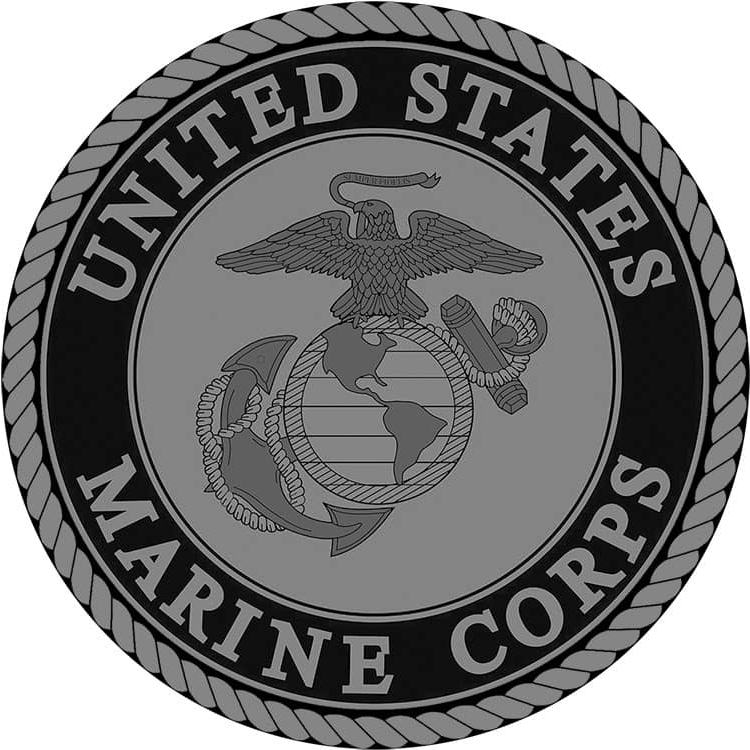 สติ๊กเกอร์เครื่องหมายทหาร USMC United States Marine Corps เนื้อPVC กัน ...