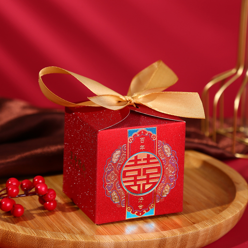 กล่องของขวัญสไตล์จีน-กล่องของขวัญสำหรับวันตรุษจีน-กล่องใส่ของรับไหว้-ของชำร่วย-พร้อมส่งราคาถูก