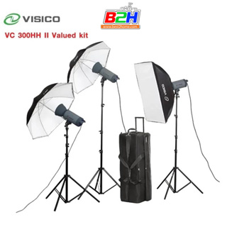 ชุดไฟสตูดิโอสำหรับถ่ายภาพ  VISICO VC 300HH II WITH 75 W LED