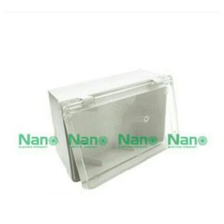 กล่องกันน้ำ 2x4" แนวนอน ฝาใส บล็อกกันน้ำ NANO 405C