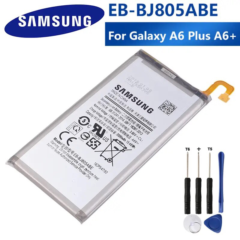 แบตเตอรี่ SAMSUNG EB-BJ805ABE สำหรับ Samsung Galaxy A6 Plus A6 + A605 ...