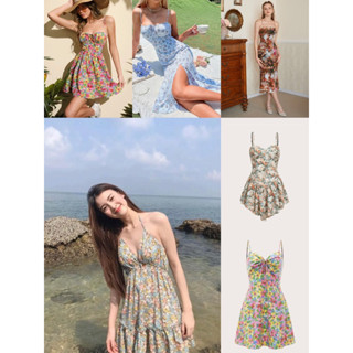 SHEIN ชุดเดรส พิมพ์ลายดอกไม้💐 summer (พรีออเดอร์)