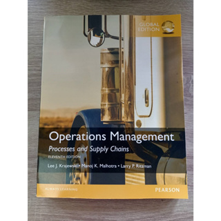 9781292093864 OPERATIONS MANAGEMENT: PROCESSES AND SUPPLY CHAINS (GLOBAL EDITION) **