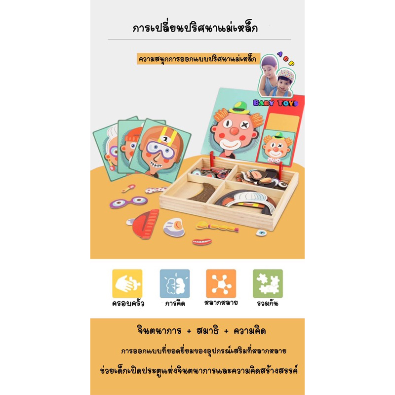 magnetic-book-ตัวต่อแม่เหล็ก-ของเล่นเสริมทักษะ-ของเล่นพัฒนาการเด็ก-ความคิดสร้างสรรค์