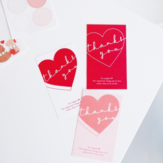 ภาพขนาดย่อของภาพหน้าปกสินค้า︎ Card Valentine thanks :การ์ดวาเลนไทน์ มินิมอล จากร้าน studio.isme บน Shopee ภาพที่ 1