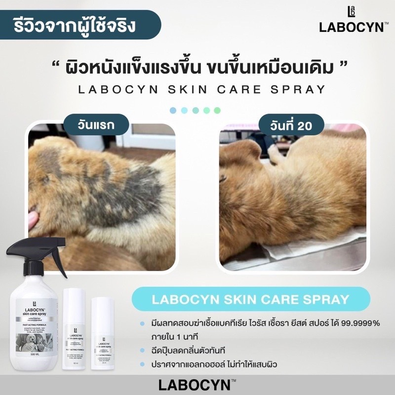 labocyn-skin-care-spray-สเปรย์ดูแลผิวหนังสำหรับสัตว์เลี้ยง-ที่ปัญหาแผล-ผิวหนัง-500ml-lc03