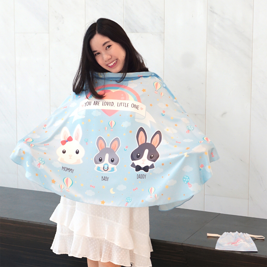 ผ้าคลุมให้นมลูก-ลายกระต่าย-rabbit-มี-2-รุ่น-original-3in1-ฟรี-กล่องของขวัญ