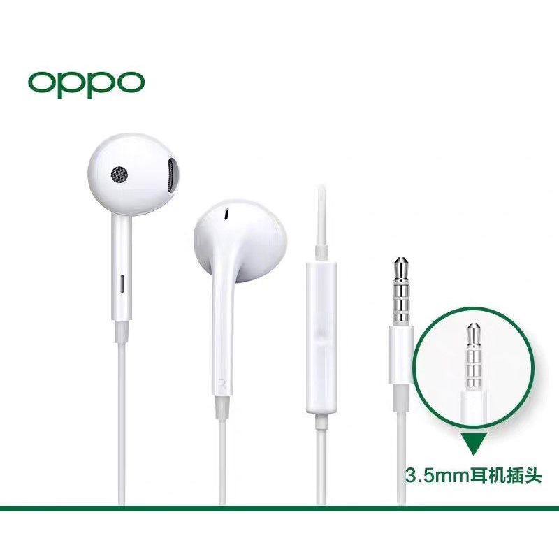 หูฟัง-ของแท้-oppo-หูฟังออปโป-สำหรับทุกรุ่น-ชนิดช่องเสียบ-3-5mm-ใช้เป็นสมอลทอร์ค-ฟังเพลง-ไมค์ชัด-เสียงดีมาก-แนะนำครับ