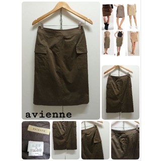 S33🤎avienne กระโปรงCargoแบรนด์ญี่ปุ่น 🤎size38