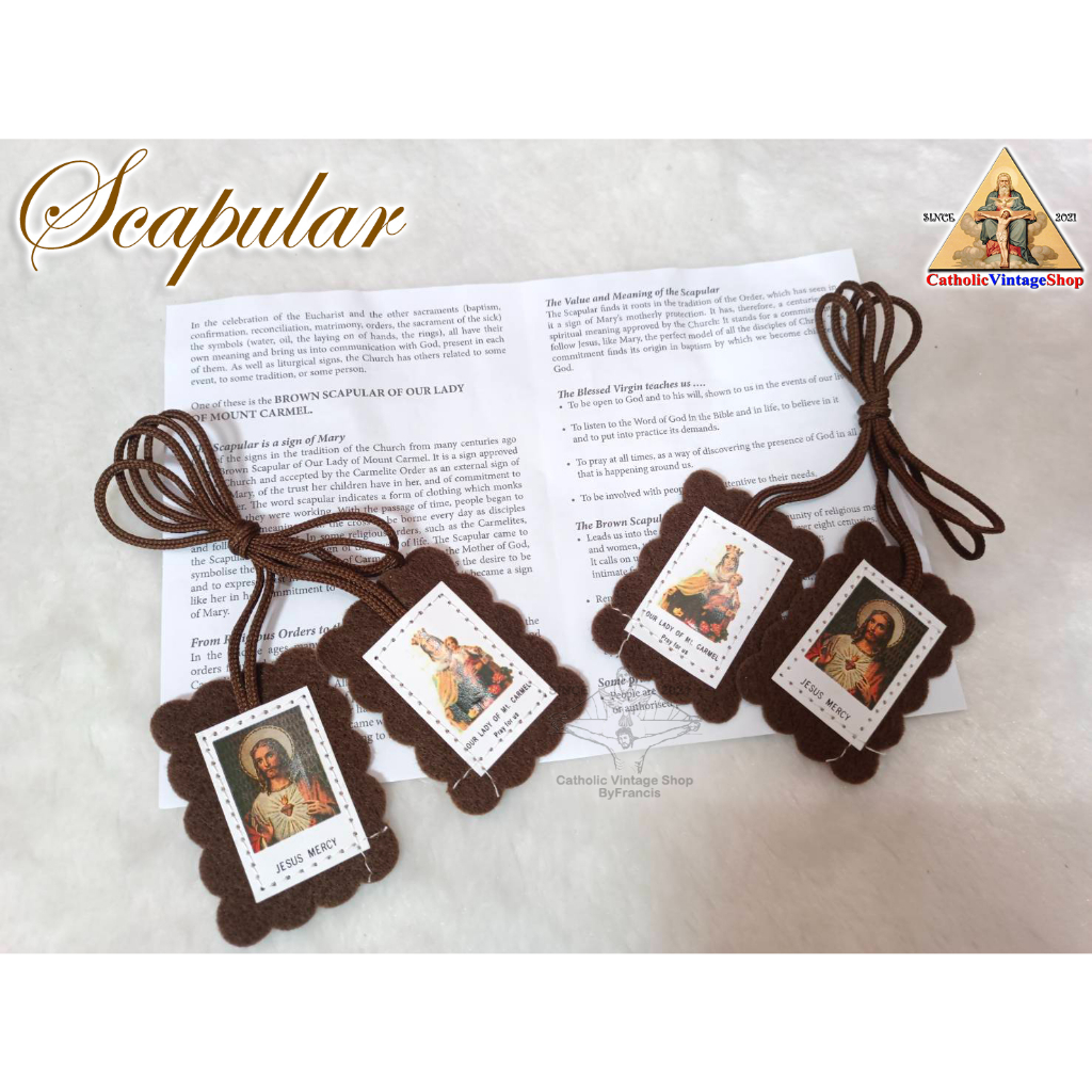 สายจำพวก-scapular-แม่พระประจักษ์แห่งภูเขาคาร์แมล-our-lady-of-mount-carmel-catholic-คาทอลิก-คริสต์