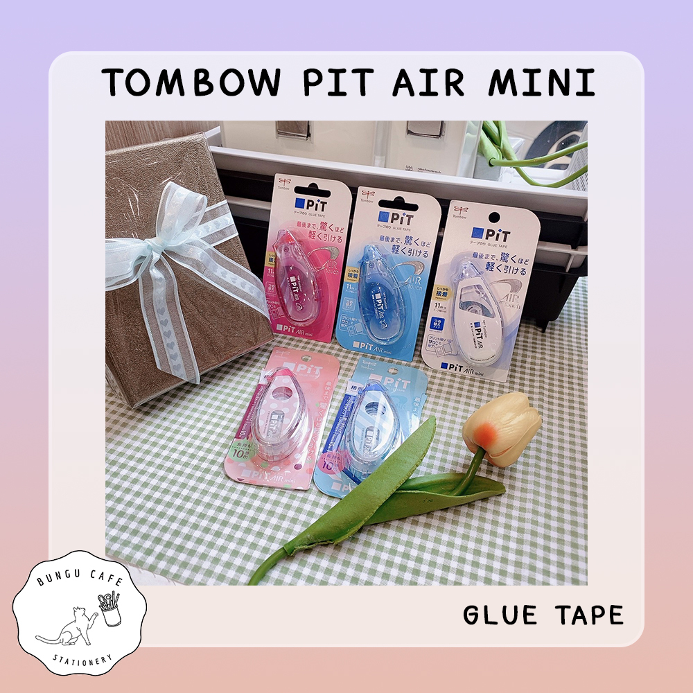 tombow-pit-air-mini-glue-tape-double-sides-ทอมโบว์-พิท-แอร์มินิ-เทปกาว-2-หน้า-ขนาดพกพา-ติดทน-แน่นหนา