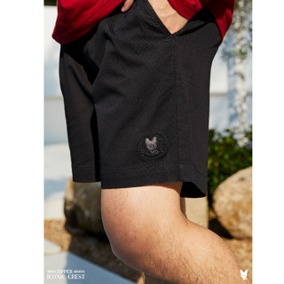 ภาพหน้าปกสินค้าMEMO🦊 [ลด 45฿ ใส่โค้ด MEMOMAR ] รุ่น : Iconic Crest ผู้ชาย กางเกงขาสั้นซิป 🦊 𝗠𝗘𝗠𝗢 𝗭𝗜𝗣𝗣𝗘𝗥 𝗦𝗛𝗢𝗥𝗧𝗦 ที่เกี่ยวข้อง