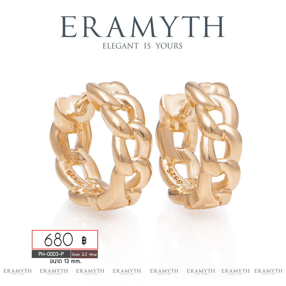 eramyth-jewelry-ต่างหูห่วง-โซ่-เงินแท้-92-5-งานเงินเกลี้ยง-em-0067-พร้อมส่ง