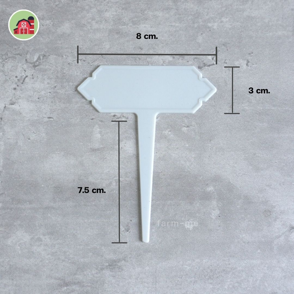 ป้ายชื่อต้นไม้ตัว-ป้ายตัวที-ป้ายปักต้นไม้-ขายส่ง100ชิ้น