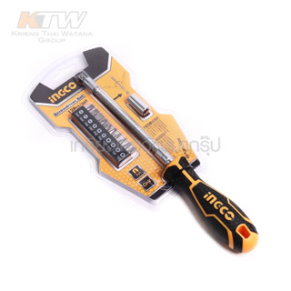 INGCO ไขควงอ่อนตัว พร้อมดอกไขควง 12 ชิ้นชุด รุ่น AKSDFL1208 ( 12 Pcs Flexible Handle Screwdriver Set ) B