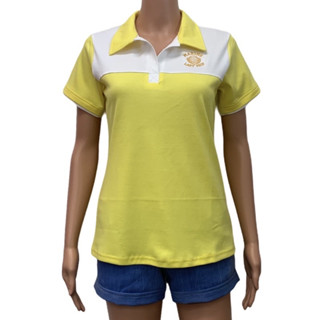 เสื้อโปโลแขนสั้น ผู้หญิง รอบอกเสื้อ 34 นิ้ว ผ้าคอตตอน 5 สี Women’s Polo Shirt