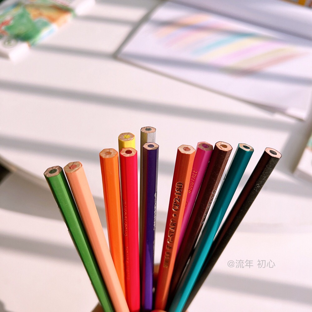 พร้อมส่งจากไทย-อุปกรณ์เครื่องเขียน-ดินสอสีลบได้-ดินสอเขียนสนุก-wood-free-colour-pencils-สีลบได้-เขียนลื่น