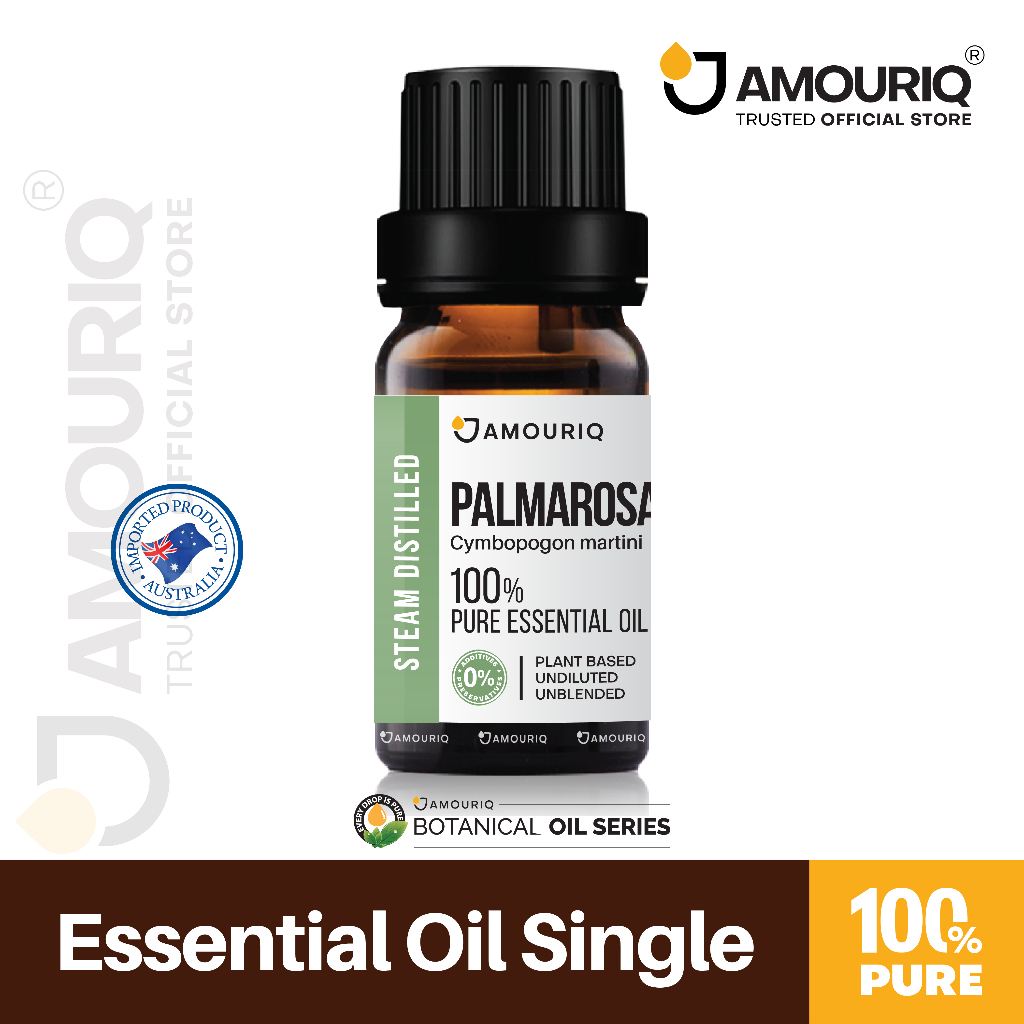 amouriq-นํ้ามันหอมระเหย-พาลมาโรซา-กลั่นไอน้ำบริสุทธิ์-100-palmarosa-essential-oil-steam-distilled-pamarosa-พามาโรซา