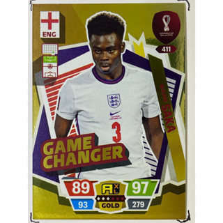 Bukayo Saka การ์ดนักฟุตบอล ฟุตบอลโลก Worldcup 2022 การ์ดสะสม England การ์ดนักเตะ อังกฤษ