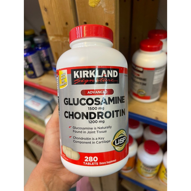 Kirkland Glucosamine HCI 1500 mg Chondroitin 1200 mg 280 เม็ดวิตามิน