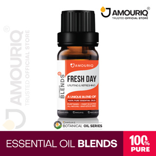 AMOURIQ® น้ำมันหอมระเหย บริสุทธิ์ แท้ 100% Pure Essential Oil Blend FRESH DAY Aromatherapy Diffuser อโรมา กลิ่นหอมสดชื่น