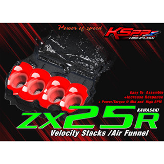 ปากแตรแต่ง KSPP สำหรับ ZX25R ZX25 Kawasaki Velocity stack