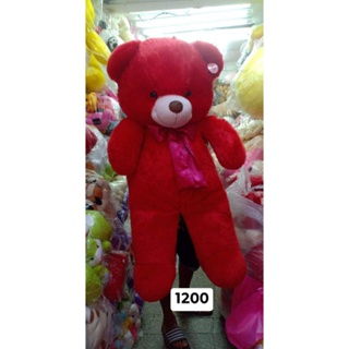 ตุ๊กตาหมีสีแดงใหญ่มากกกก