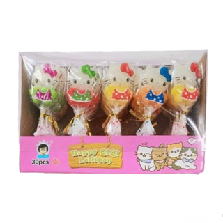 🍭 Hepin Happy QIQI Lollipop 30pcs | เฮปิน อมยิ้มรูปแมวเหมียว