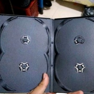 กล่อง dvd cd แบบใส่ได้ 4 แผ่น สวยงาม สะดวก ประหยัดพื้นที่ในการจัดเก็บ