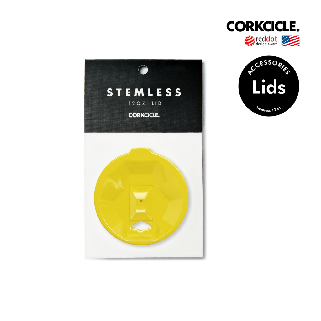 corkcicle-ฝาแก้วน้ำดีไซน์พิเศษ-เหมาะสำหรับรุ่น-stemless-lid-neon-yellow-355ml-12oz