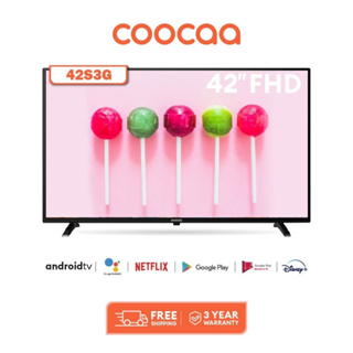 ราคาและรีวิวCOOCAA 42S3G ทีวี 42 นิ้ว Inch Android TV LED  TV  Youtube Built-In FHD Television