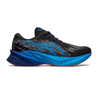 Asics รองเท้าวิ่งผู้ชาย Novablast 3 (2E) Wide | Black/Island Blue ( 1011B459-004 )