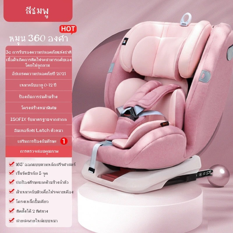 carseat-คาร์ซีท-เบาะรถยนต์นิรภัย-ติดตั้งระบบ-isofix-ปรับเอนได้-เบาะนั่งเด็ก