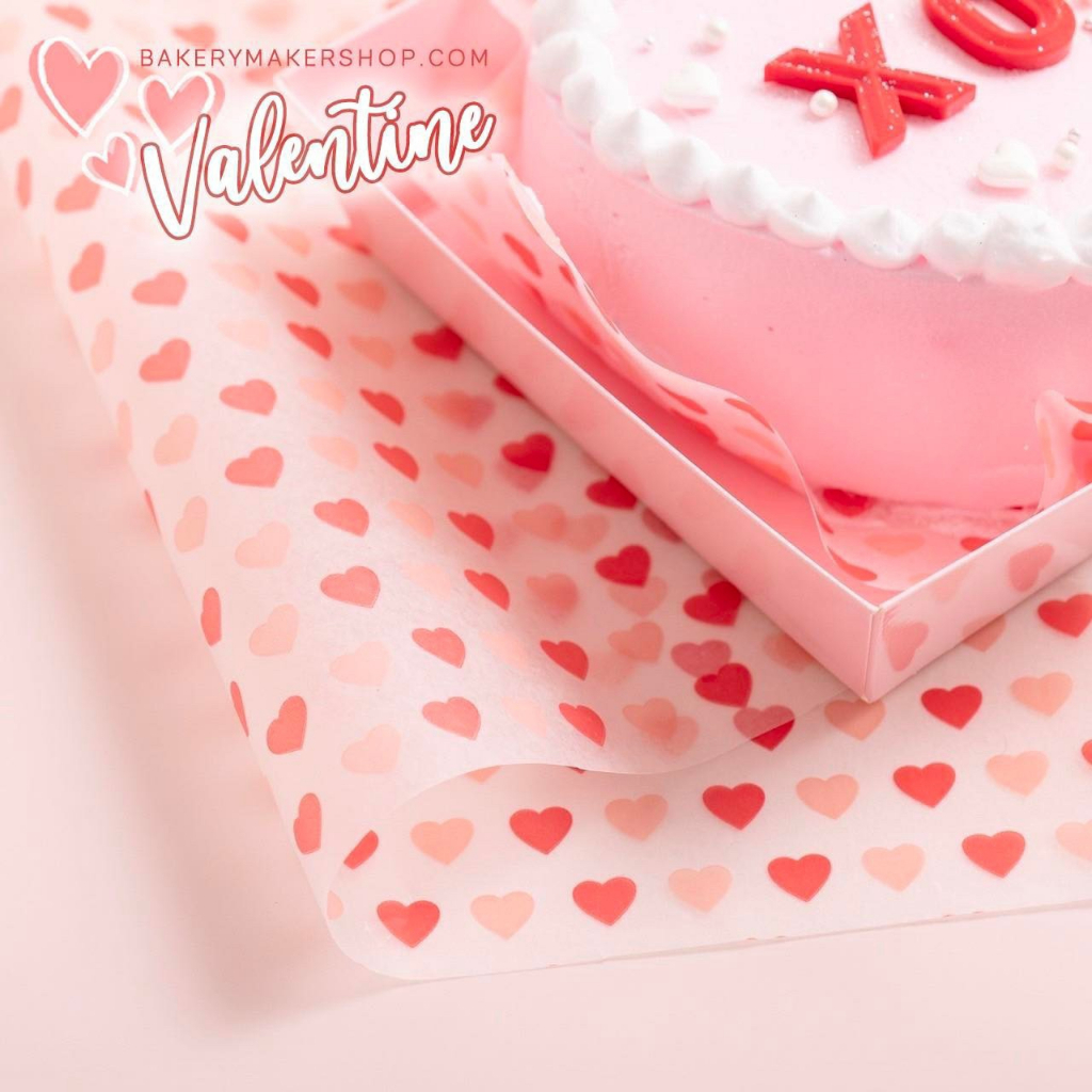wax-paper-กระดาษรองขนม-20-แผ่น-ลายหัวใจพาสเทล-กระดาษไข-พิมพ์ลาย-กระดาษรองอาหาร-heart-valentines-day-หัวใจ
