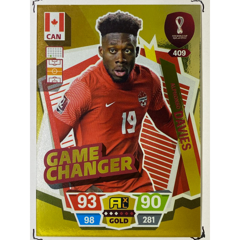 การ์ดนักฟุตบอล-alphonso-davies-ฟุตบอลโลก-worldcup-2022-การ์ดสะสม-canada-การ์ดนักเตะ-แคนาดา