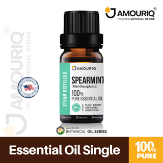 AMOURIQ® นํ้ามันหอมระเหย สเปียร์มินต์ มินต์ กลั่นไอน้ำ 100% Spearmint Essential Oil Steam-Distilled สเปียมิ้น มิ้นท์