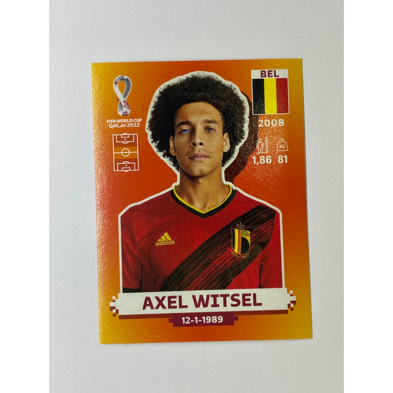 สติ๊กเกอร์สะสม-axel-witsel-ฟุตบอลโลก-worldcup-2022-belgium-ของสะสมทีมฟุตบอล-เบลเยี่ยม-เบลเยียม