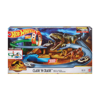 Hot Wheels Jurassic World Clash ‘n Crash Track Set ฮอตวีลชุดรางจำลองการปะทะไดโนเสาร์จูราสสิคเวิลด์ ภาคทวงคืนอาณาจักร