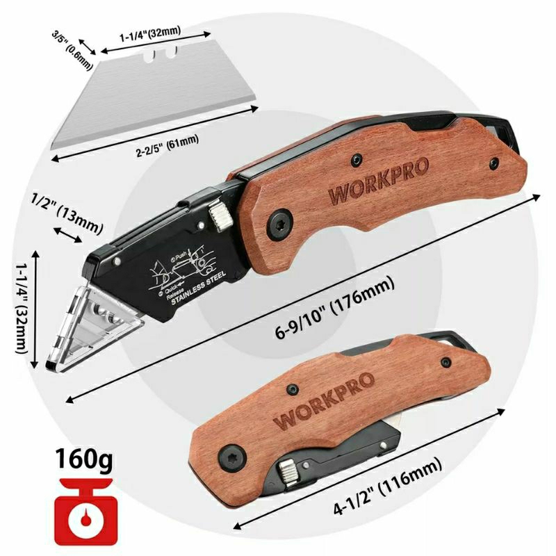 คัตเตอร์เอนกประสงค์-workpro-ด้ามลายไม้-คัตเตอร์งานหนัก-utility-cutter-คัตเตอร์ใบคางหมู-คัตเตอร์คางหมู-คัตเตอร์สำหรับงาน