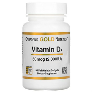ภาพหน้าปกสินค้า🔥ถูกสุดพร้อมส่ง 2000 IU🔥California Gold Nutrition Vitamin D3 50 mcg (2,000 IU) ขนาด 90 Softgels (exp.01/25) ซึ่งคุณอาจชอบสินค้านี้
