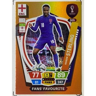 Raheem Sterling การ์ดนักฟุตบอล ฟุตบอลโลก Worldcup 2022 การ์ดสะสม England การ์ดนักเตะ อังกฤษ