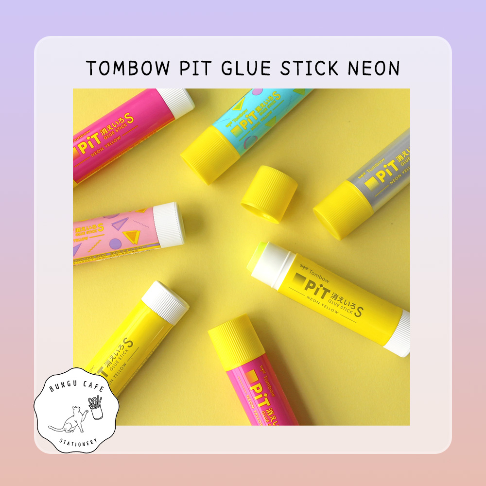 tombow-pit-glue-stick-s-neon-yellow-10g-ทอมโบว์-พิท-กาวแท่งสีเหลืองนีออน-ขนาด-10-กรัม