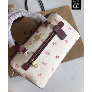 (แท้ 💯%‼ from Factory) ROWAN SATCHEL WITH SPACED WILDFLOWER PRINT (C3100)