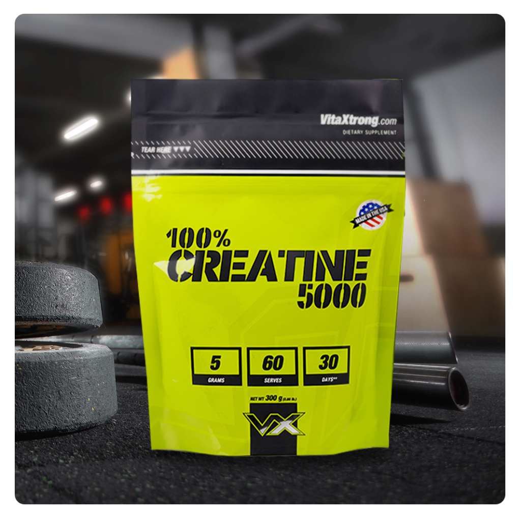 ภาพหน้าปกสินค้าVITAXTRONG 100% PURE CREATINE 5000 เพิ่มพละกำลัง สะสมพลังงานให้กล้ามเนื้อ จากร้าน fitwheythailand บน Shopee