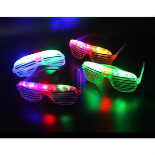 แว่นตามีไฟ แว่นตา LED Luminous glasses พร้อมส่งจากไทย